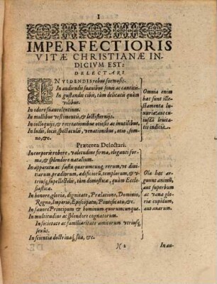 Specvlvm Imperfectionis In Vita Ac Moribvs Christianis
