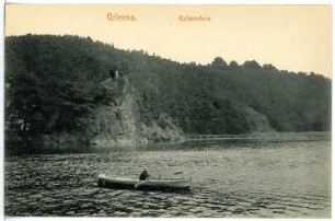Grimma. Rabenstein mit Ruderkahn