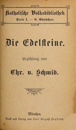 Die Edelsteine : Erzählung