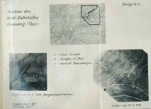 Fotos über den Ausbau des Bahnhofs Taye bei Bussang (Luftbilder)