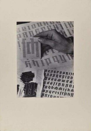 Studie von typografischen Entwürfen