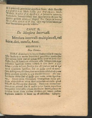 Caput II. De Mensura Intervalli.