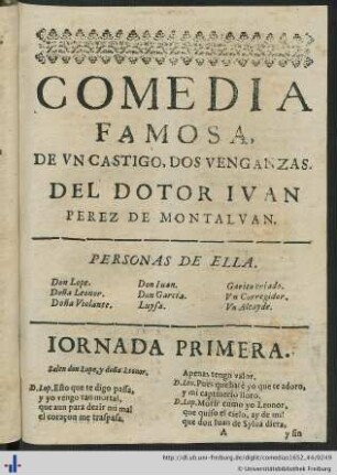 De Un Castigo, Dos Venganzas.