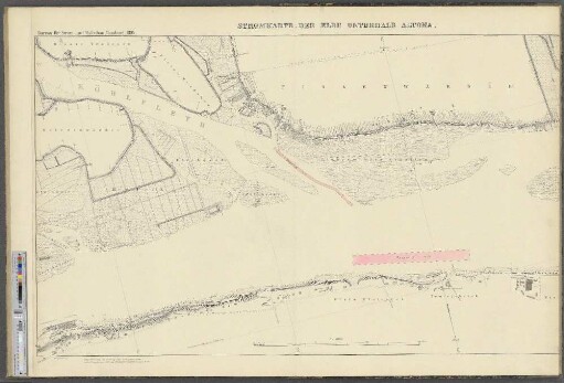 Stromkarte der Elbe unterhalb Altona. : Finkenwärder. Neumühlen. Oevelgönne. Klein Flottbeck. Teufelsbrück.