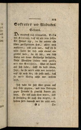 101-149, Sokrates und Alcibiades.