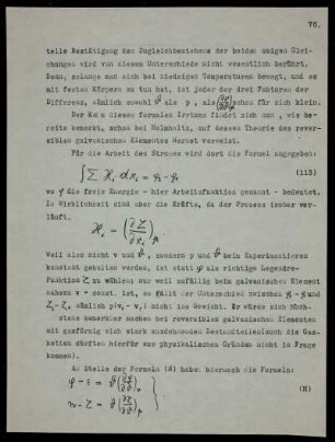 Helmholtz's reversibles galvanisches Element
