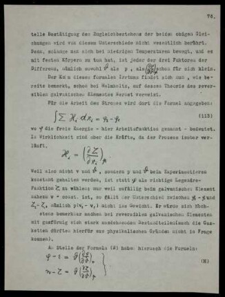 Helmholtz's reversibles galvanisches Element