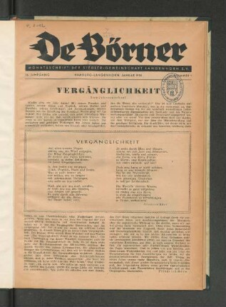 Vergänglichkeit zum Jahreswechsel