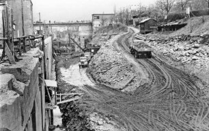 Bau der zweiten Schleuse Neckarsteinach/Neckar