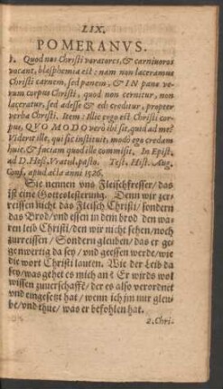 LIX. Pomeranus.