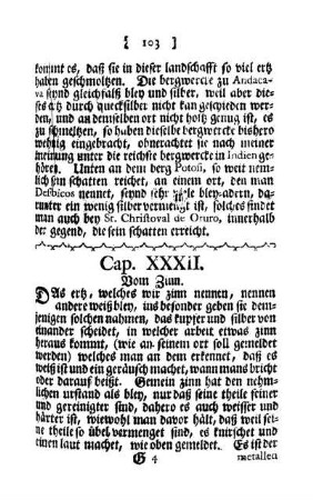 Cap. XXXII. - Vom Zinn