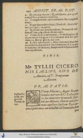 Marci Tullii Ciceronis Laelius Sive De Amicitia