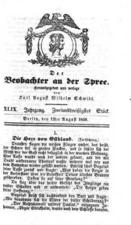 32. Stueck, 12. August 1850