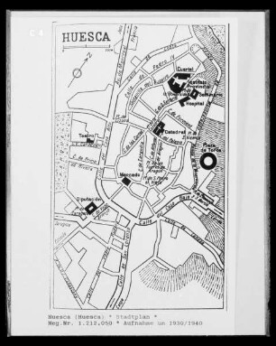 Huesca: Stadtplan