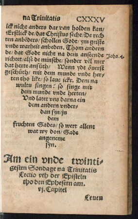 Am ein unde twintigesten Sondage na Trinitatis ...