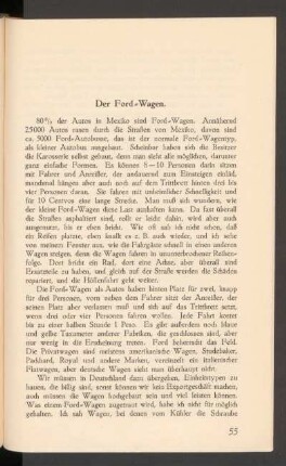 Der Ford-Wagen.