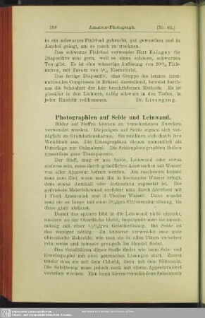 Photographien auf Seide und Leinwand