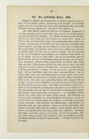 101. Der westfälische Friede. 1648
