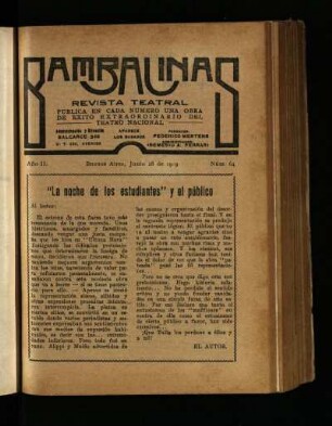 "La noche de los estudiantes" y el público