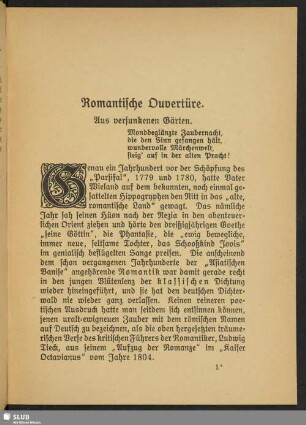 Romantische Ouvertüre