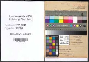 Entnazifizierung Eduard Dresbach , geb. 31.03.1891 (Steuerhelfer)