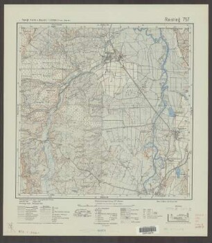 757 Raisting ; Topographische Karte von Bayern 1:25.000 [Positionsblätter]