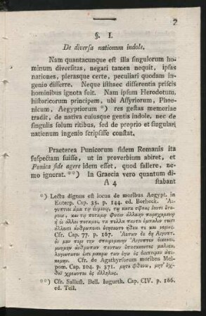 §. I. De diversa nationum indole.