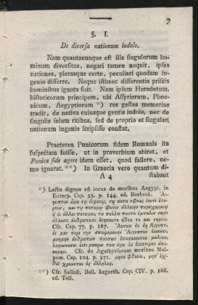 §. I. De diversa nationum indole.