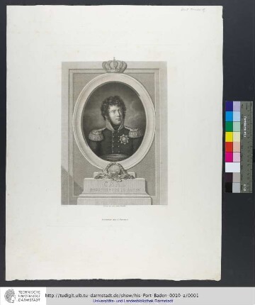 Carl Groszherzog zu Baden / Schröder, pinx. ; L. Portman, sculp.