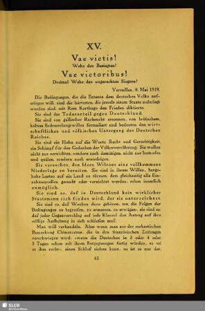 XV. Vae victis! Vae victoribus!