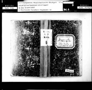Stammrolle der Maschinengewehrabteilung des Reichswehr-Kavallerieregiments Nr. 13