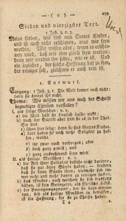 Sieben und vierzigster Text