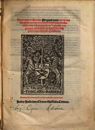 Decretales d[omi]ni pape Gregorii noni