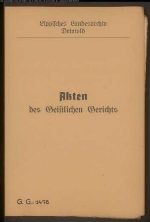Anna Elisabeth Piederit zu Horn, Tochter des verstorbenen Bürgers Johann Cord Piederit (Piderit) gegen Maurergeselle Adam Henrich Schmidt in Horn, Sohn der Witwe Conrad Schmidt, wegen einer Eheklage