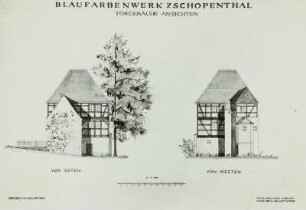 Zschopauthal, Blaufarbenwerk, Rekonstr., 1954