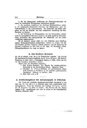 Das Studium Herbarts