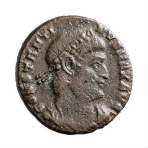 Münze, Follis, Aes 4, 330 - 331 n. Chr.