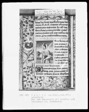 Gebetbuch — Sankt Stephanus, Folio 38verso
