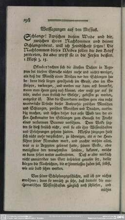 Weissagungen auf den Messias