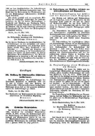 Prüfung für Schwimmeister (Schwimmeisterinnen) : [Sonstiges] ; [Amtliche Erlasse] ; [Amtlicher Teil]