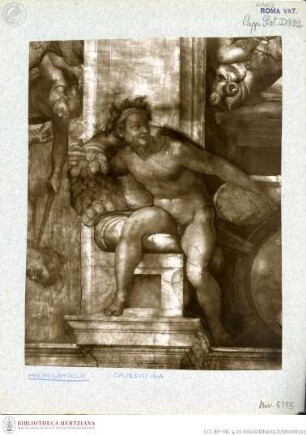 Sixtinische Decke, Ignudi, Ignudi am Thron des Jesaias