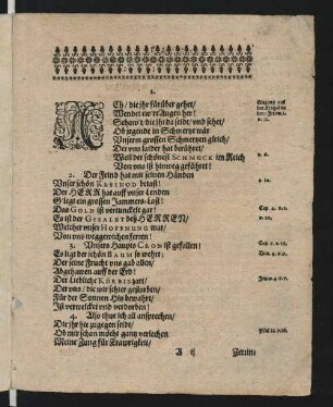 Ach/ die jhr fürüber gehet/ Wendet ewre Augen her!
