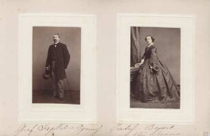 links: Graf Hugo Beyssel von Gymnich rechts: Comtesse Beyssel geb. Comtesse Benard