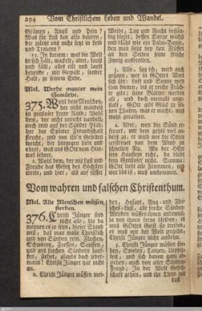 Vom wahren und falschen Christenthum.