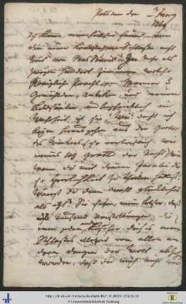 Brief (NL 7/IV B 89).