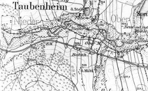 Sohland a. d. Spree-Taubenheim/Spree. Meßtischblatt, Sekt. Schirgiswalde, 1882