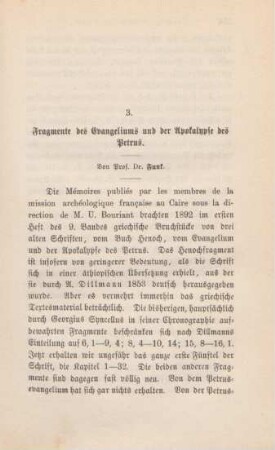 255-288 Fragmente des Evangeliums und der Apokalypse des Petrus