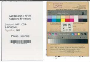 Entnazifizierung Reinhold Pause , geb. 21.04.1906 (Lohnbuchhalter)