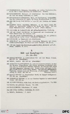 B. Bild- und Knüpfteppiche (Nr. 234-261)
