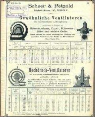 Ventilatoren und Pumpen